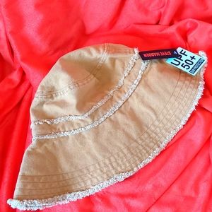 Steve Madden Bucket Hat Dark Yellow UPF Sun Protection New Never Worn